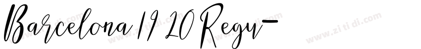 Barcelona 19 20 Regu字体转换